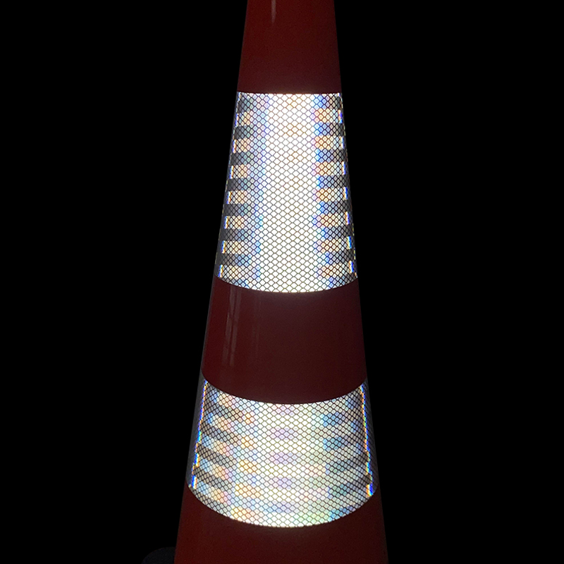 White Reflective Traffic Cone Collar - 